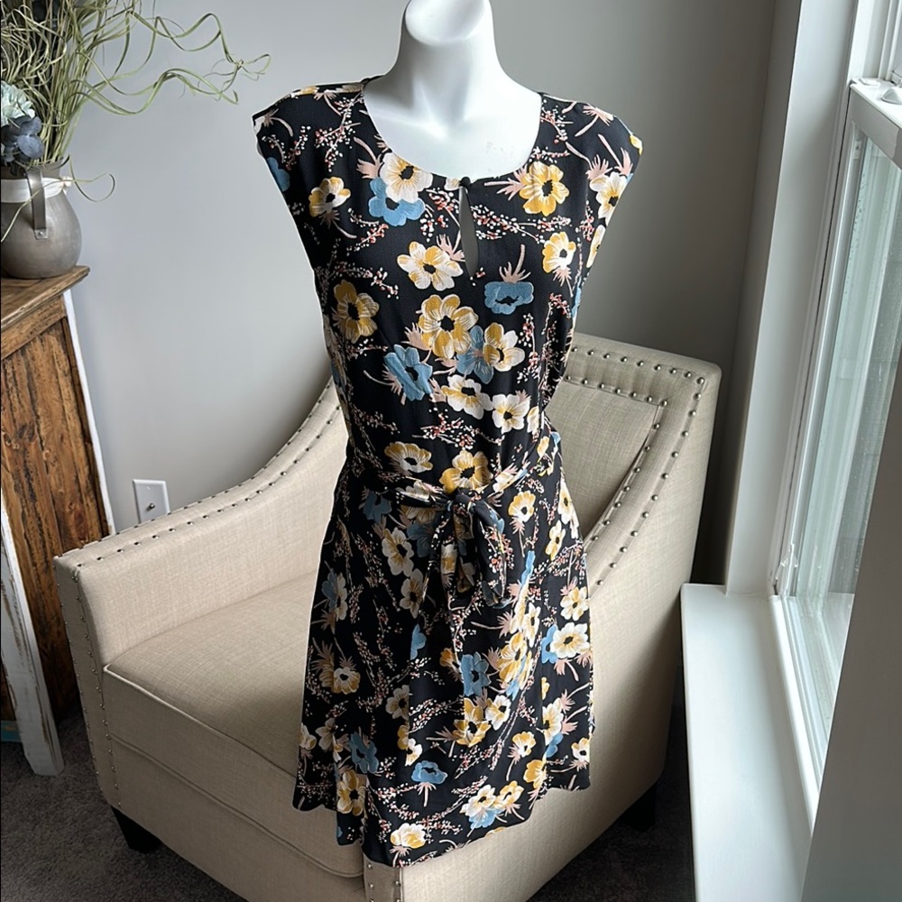 🪷NWT🪷 Lauren Ralph Lauren Classic Black Scoop Neck Midi Dress